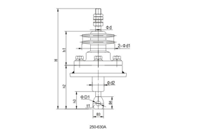 鋁法蘭硅橡膠套管2.5~5kV/250~4500A